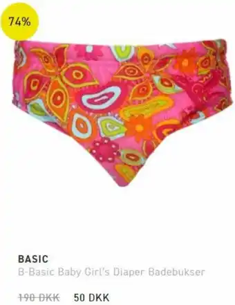 Basic B-Basic Baby Girl's Diaper Badebukser