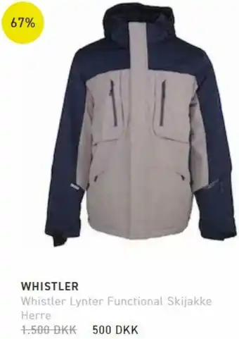Sport 24 Whistler Lynter Functional Skijakke Herre tilbud