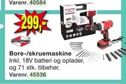 Harald Nyborg Bore-/skruemaskine tilbud