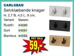 Harald Nyborg Selvklæbende knager tilbud