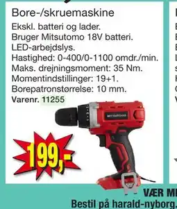 Harald Nyborg Bore-/skruemaskine tilbud