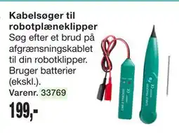 Harald Nyborg Kabelsøger til robotplæneklipper tilbud