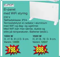 Harald Nyborg El-panel med WiFi styring tilbud