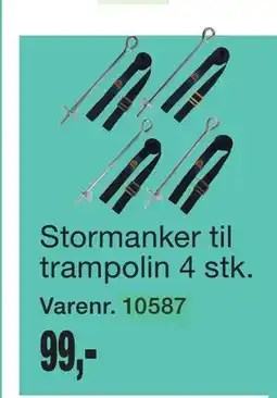 Harald Nyborg Stormanker til trampolin 4 stk tilbud