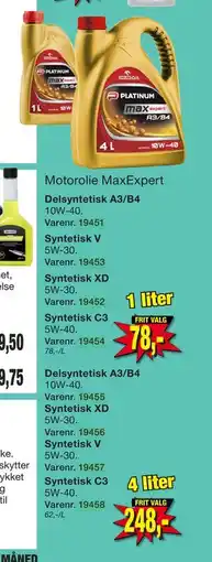 Harald Nyborg Motorolie MaxExpert tilbud