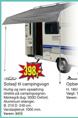 Harald Nyborg Solsejl til campingvogn tilbud