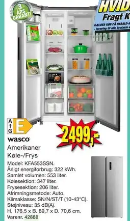 Harald Nyborg Amerikaner Køle-/Frys tilbud