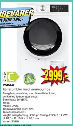 Harald Nyborg Tørretumbler med varmepumpe tilbud