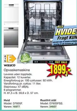 Harald Nyborg Opvaskemaskine tilbud