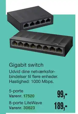 Harald Nyborg Gigabit switch tilbud