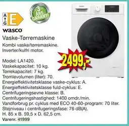 Harald Nyborg Vaske-Tørremaskine tilbud
