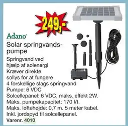 Harald Nyborg Solar springvandspumpe tilbud