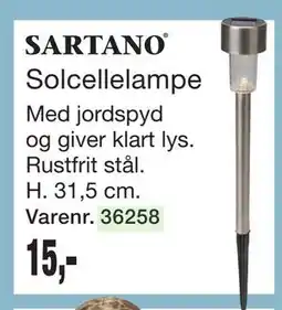 Harald Nyborg Solcellelampe tilbud