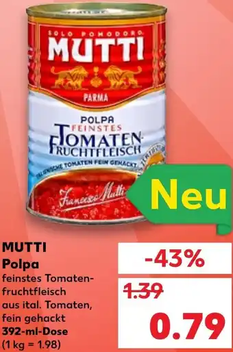 Kaufland Mutti Polpa 392ml tilbud
