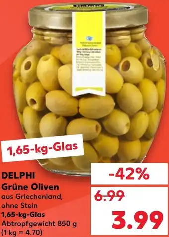 Delphi Grüne Oliven 1,65Kg