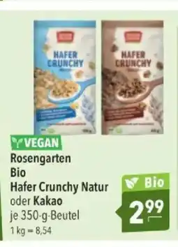 Citti Rosengarten Bio Hafer Crunchy Natur oder Kakao tilbud