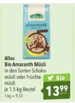 Citti Allos Bio Amaranth Müsli tilbud