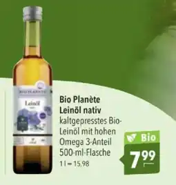 Citti Bio Planète Leinöl nativ tilbud