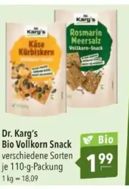 Citti Dr. Karg's Bio Vollkorn Snack tilbud