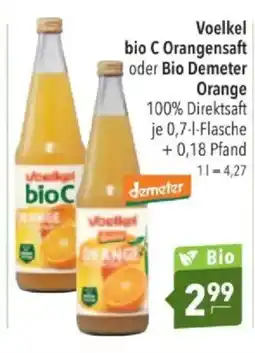 Citti Voelkel bio C Orangensaft oder Bio Demeter Orange tilbud