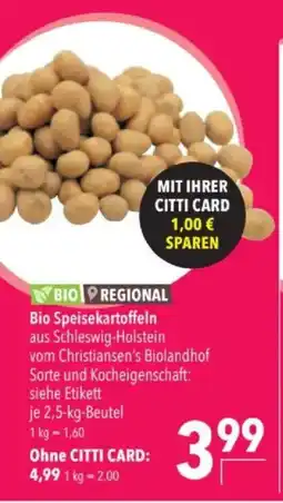 Citti Bio Speisekartoffeln tilbud