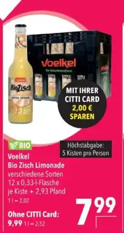 Citti Voelkel Bio Zisch Limonade tilbud