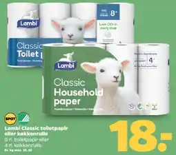 Netto Lambi Classic toiletpapir / household paper tilbud