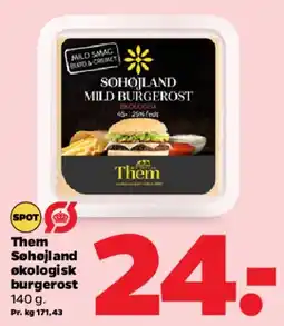 Netto Søholand mild burgerost (Them) - økologisk tilbud