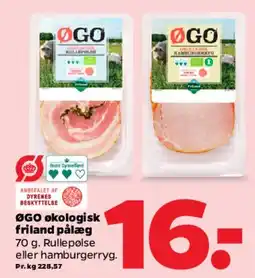 Netto ØGO økologisk frilands pålæg tilbud