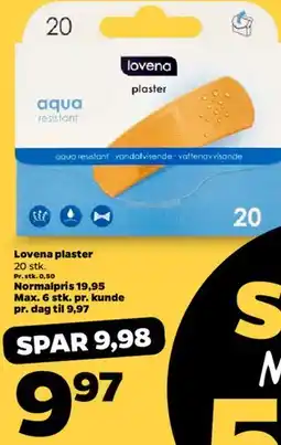 Netto Lovena plaster (20 stk.) tilbud
