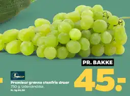 Netto Grønne stenfrie druer tilbud