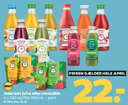 Netto Innocent juice eller smoothie tilbud