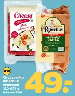 Netto Cheasy eller Riberhus (skivet ost) tilbud