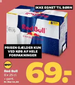 Netto Red Bull (8 x 25 cl) tilbud