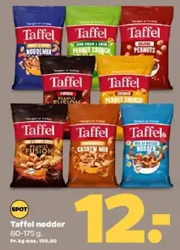 Netto Taffel (chips/nødder) tilbud