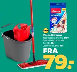 Netto Vileda Ultramax fladmoppe og tilbehør tilbud
