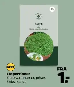 Netto Frøportioner (karse) tilbud
