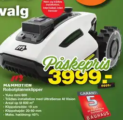 Bauhaus MAMMOTION Robotplæneklipper tilbud