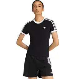 Sport 24 adidas Originals 3-Stripes Slim T-shirt Dame tilbud