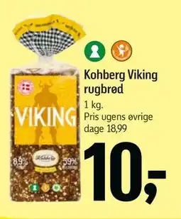Føtex Kohberg Viking rugbrød tilbud