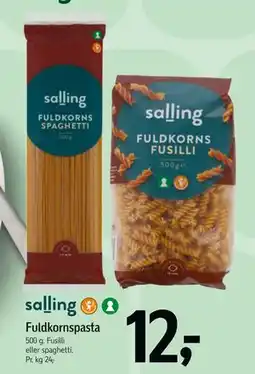 Føtex Fuldkornspasta tilbud