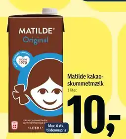 Føtex Matilde kakaoskummetmælk tilbud