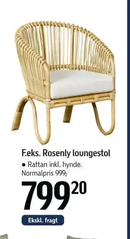 Føtex Rosenly loungestol tilbud