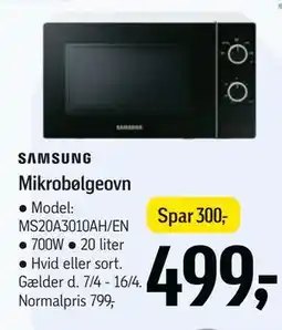 Føtex Mikrobølgeovn tilbud