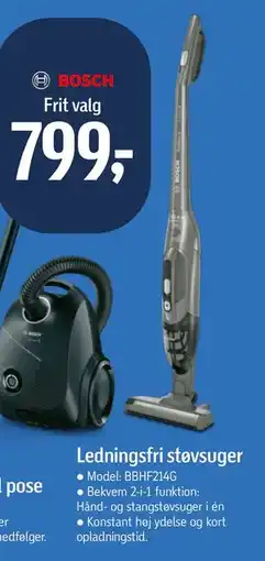 Føtex Ledningsfri støvsuger tilbud