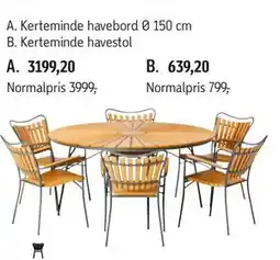 Føtex Kerteminde havebord Ø 150 cm tilbud