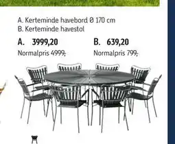 Føtex Kerteminde havebord Ø 170 cm tilbud