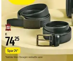 Føtex bælte tilbud