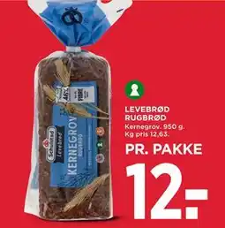 MENY LEVEBRØD RUGBRØD tilbud
