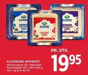 MENY KLOVBORG SKIVEOST tilbud